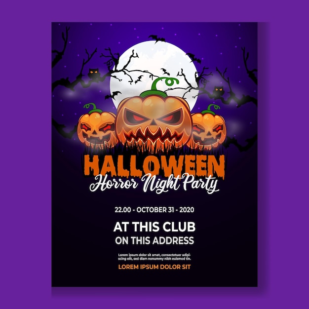 Halloween-Horror-Nacht-Party-Poster-Design