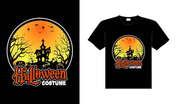 Halloween-horror-vintage-t-shirt-design, beängstigende druckvorlage, vektorgrafik-typografie-design