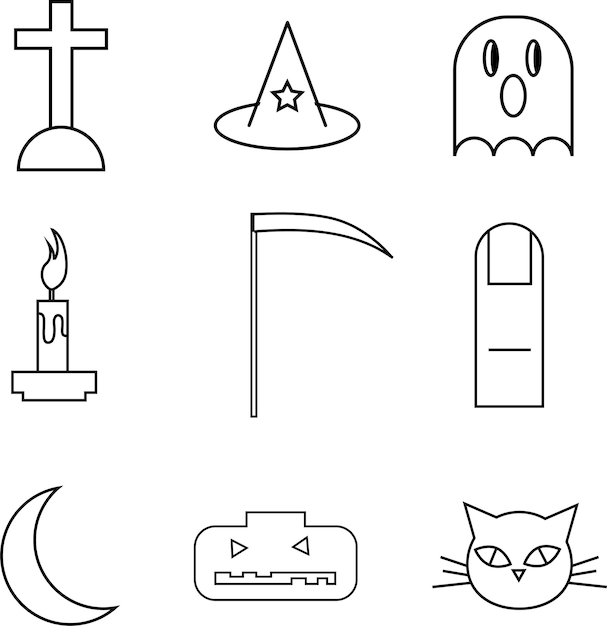 Halloween icons