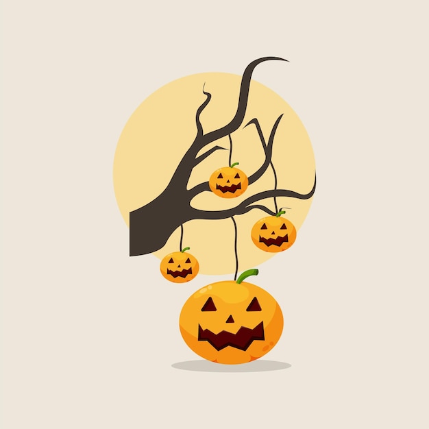 Halloween kürbis cartoon illustration