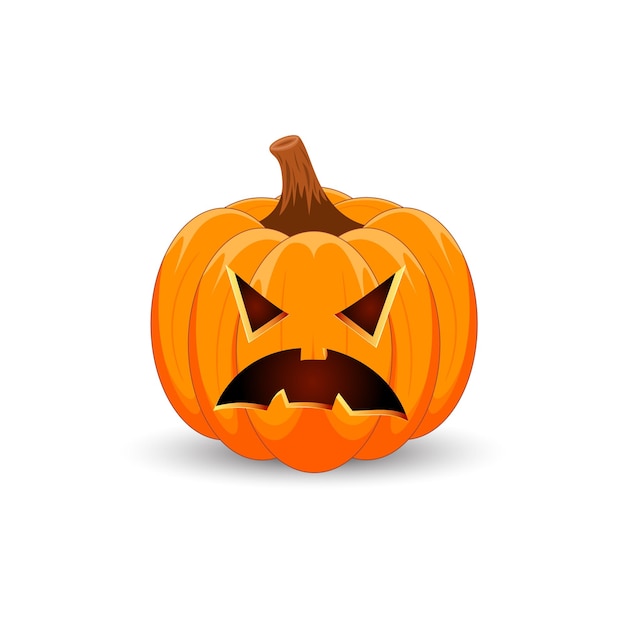 Halloween-kürbis. das hauptsymbol happy halloween-urlaub. kürbis mit lächeln feiertag halloween.