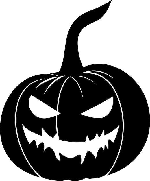 Halloween-Kürbis-Vektorsilhouette 4