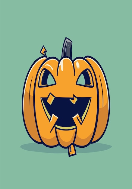 Halloween-Kürbisbeet 2D-Vektordesign