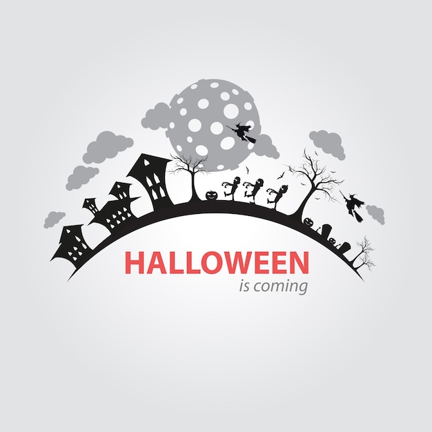 Vektor halloween-logo