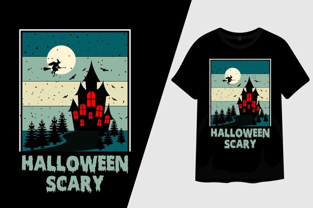 Halloween-nachtfurchtsames t-shirt design