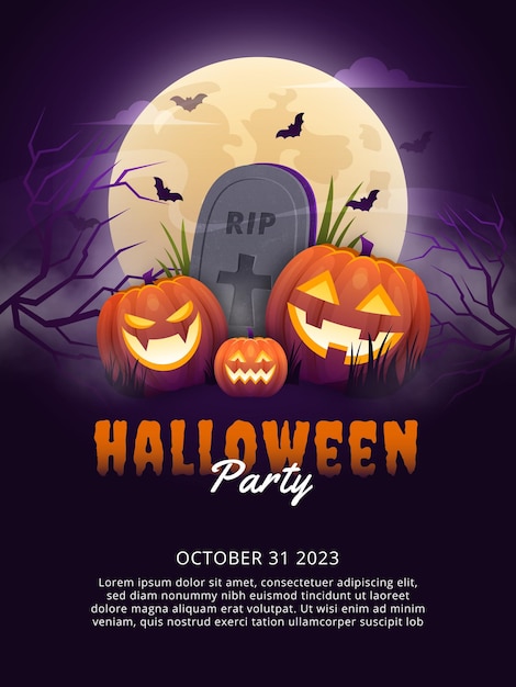 Halloween-Party-Plakat