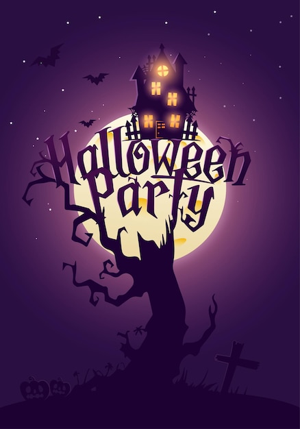 Halloween-party-plakatentwurf