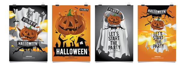 Halloween-party-poster-design-vorlage