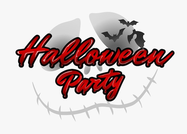 Vektor halloween-party-text-banner-design.