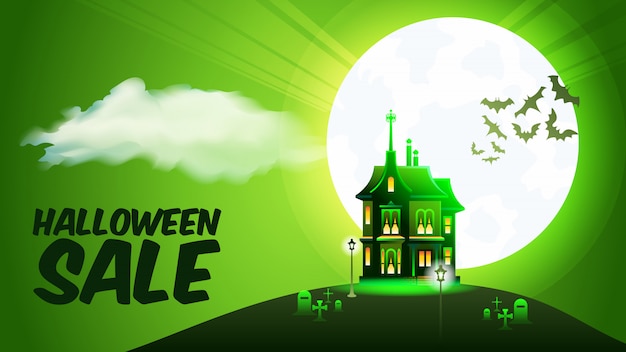 Halloween Sale Promotion Angebot. Herbst einkaufen