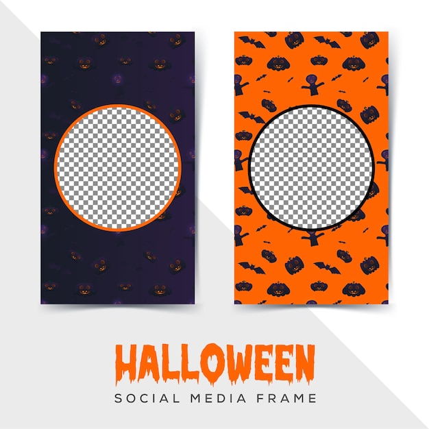 Halloween-Social-Media-Instagram-Frame-Sammlung