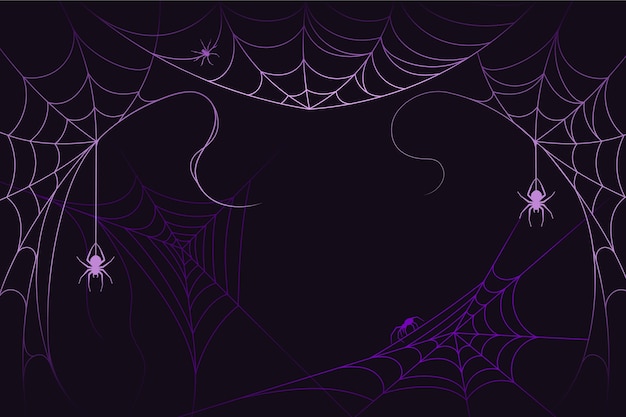 Halloween Spinnennetz Hintergrund Design