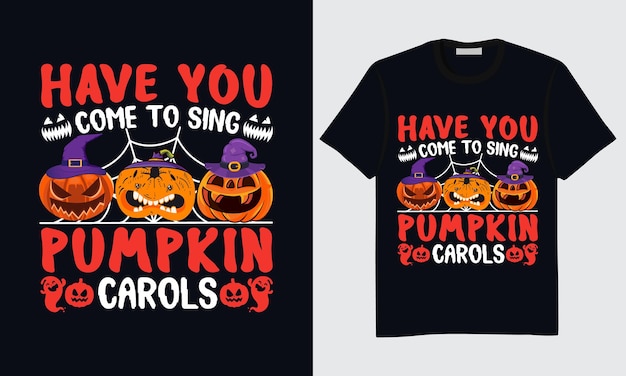 Vektor halloween-t-shirt-design, glückliches halloween-t-shirt, trendiges halloween-t-shirt-design, halloween-t-shirt