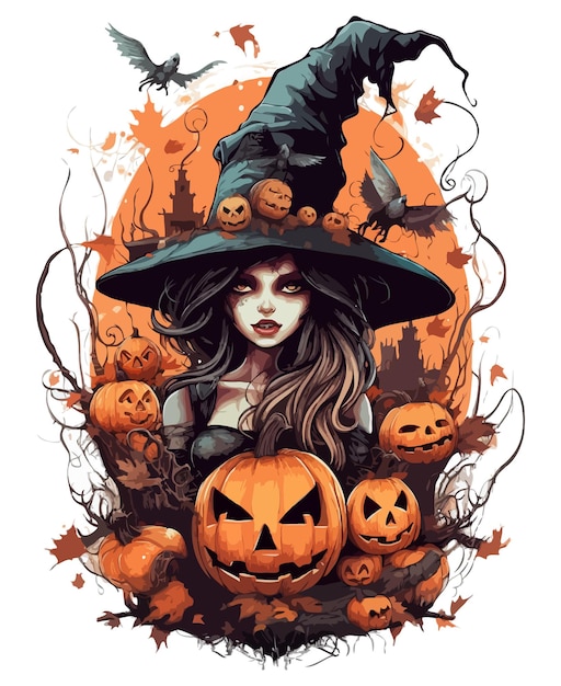 Halloween-T-Shirt-Design-Hintergrund