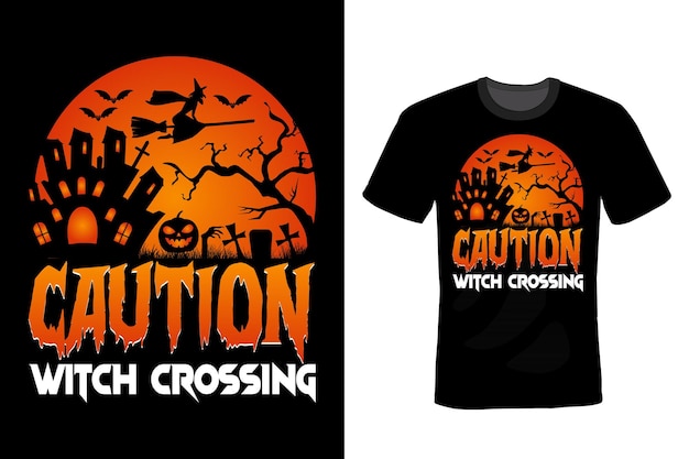 Halloween-T-Shirt-Design-Typografie-Vintage