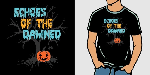 Halloween-T-Shirt-Design-Vorlage