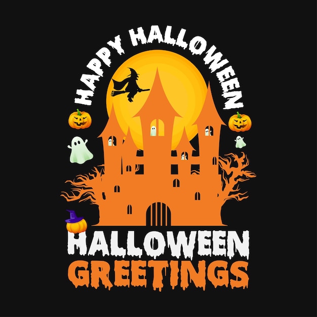 Vektor halloween-t-shirt-design