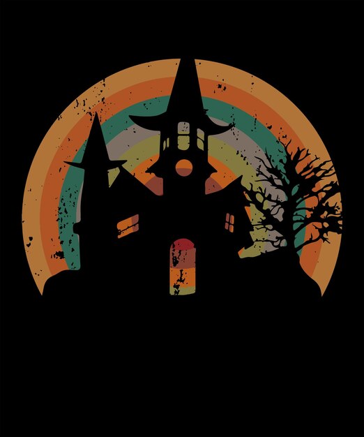 Vektor halloween-t-shirt-design