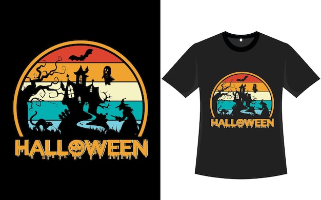 Vektor halloween-t-shirt-design