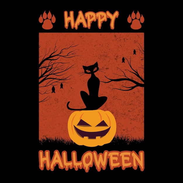 Halloween-t-shirt-designvektor