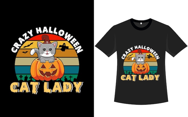 Halloween-T-Shirt-Designvektor