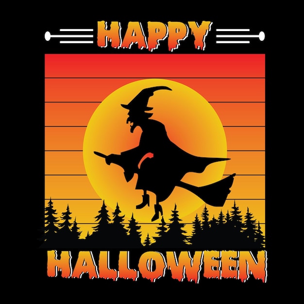 Halloween-t-shirt-designvektor