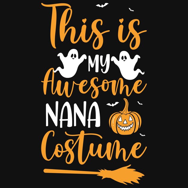 Vektor halloween-typografie oder grafisches t-shirt-design