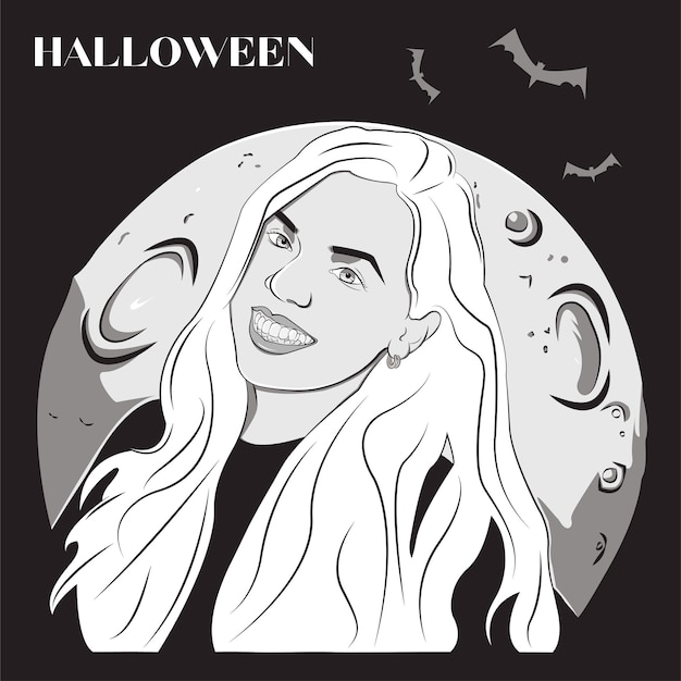 Halloween-vampirin