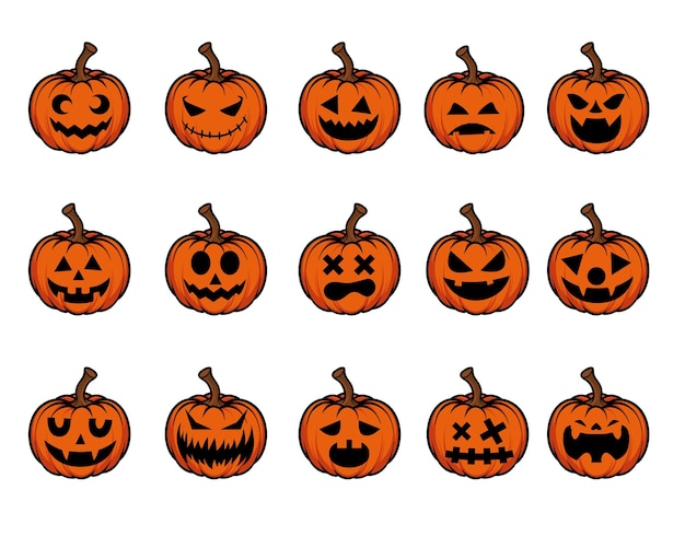 Halloween-Vektor oder Logo Poster Vektorgrafiken