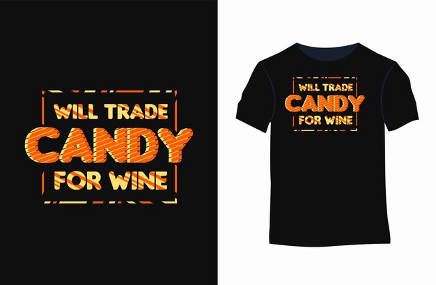 Halloween-vektor-typografie-t-shirt-design