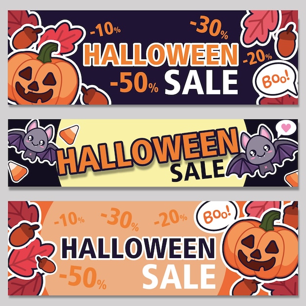 Halloween-verkaufsbanner-werbung