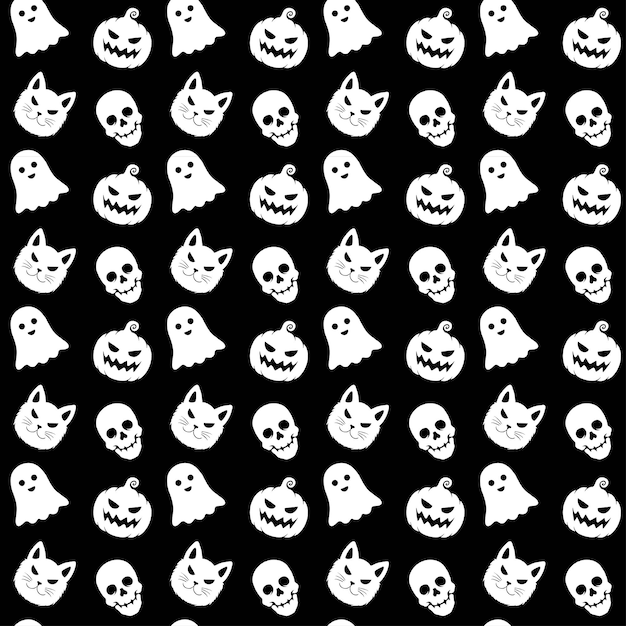 Hallowen-pack-muster-design-vektor