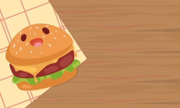 Hamburger-fastfood kawaii