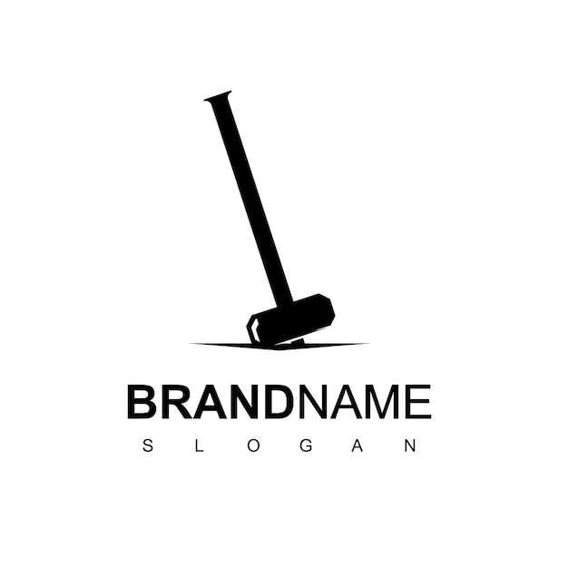 Hammer logo-design-vorlage