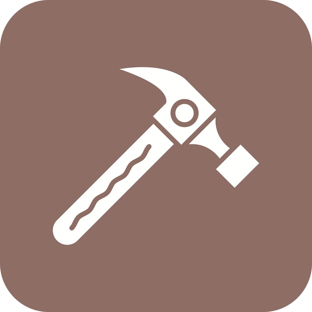 Vektor hammer-vektor-symbol kann für elektriker-werkzeug-ikonen verwendet werden