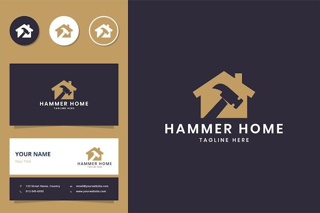 Hammerhaus negativraum-logo-design