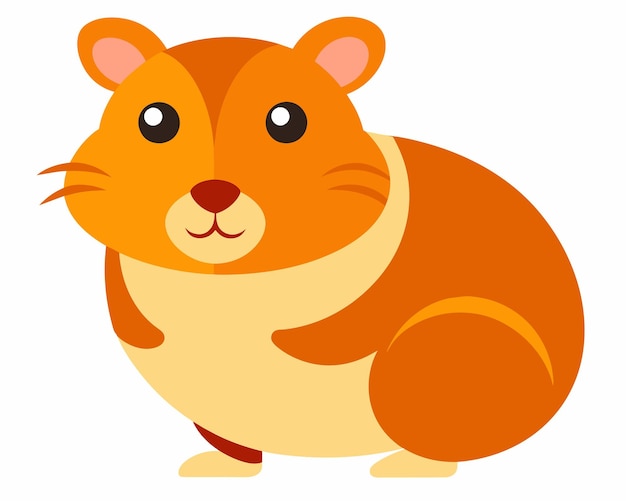 Hamster tier haustier vektor illustration zeichentrickfilm ziemlich süß perfekt schön erstaunlich