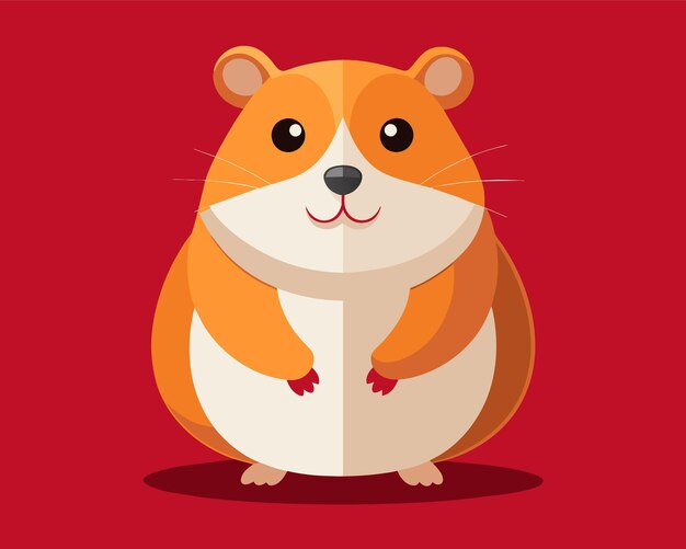 Vektor hamster tier haustier vektor illustration zeichentrickfilm ziemlich süß perfekt schön erstaunlich