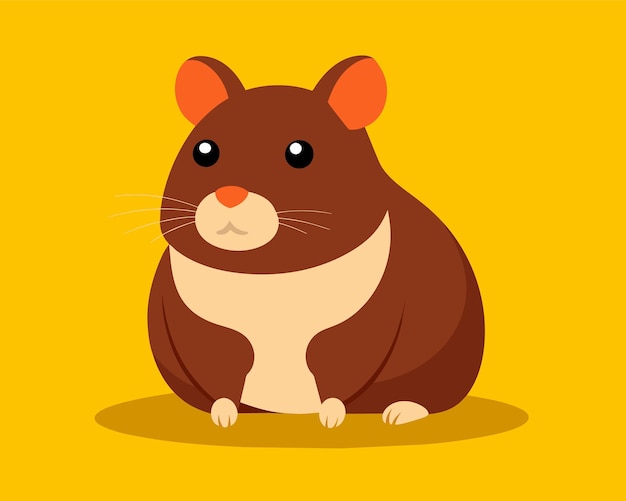 Vektor hamster tier haustier vektor illustration zeichentrickfilm ziemlich süß perfekt schön erstaunlich