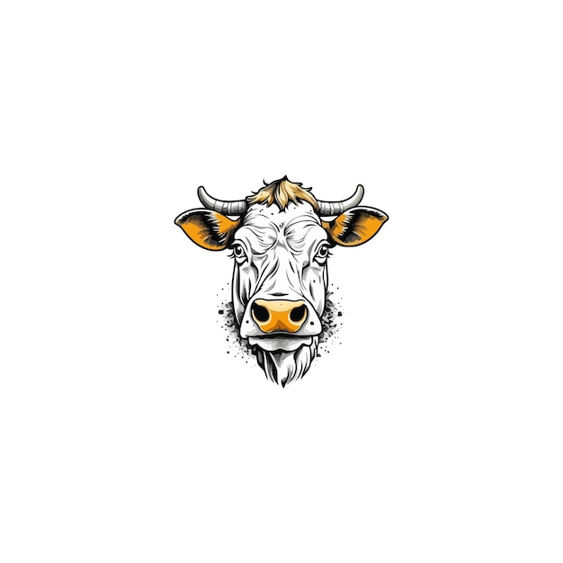 Vektor hand drawn animal mascot logo design vector