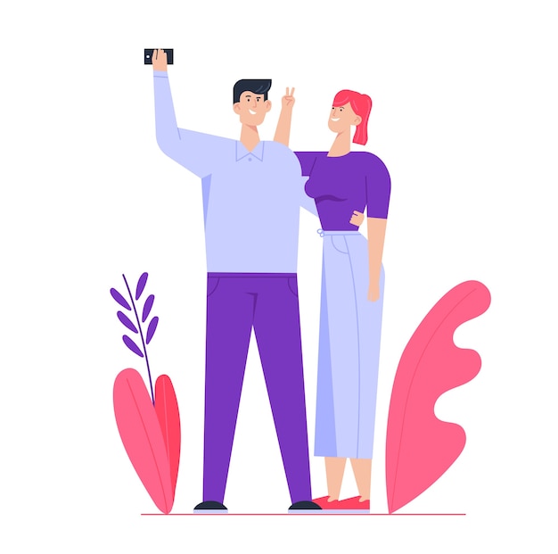 Hand gezeichnete Illustration von Menschen