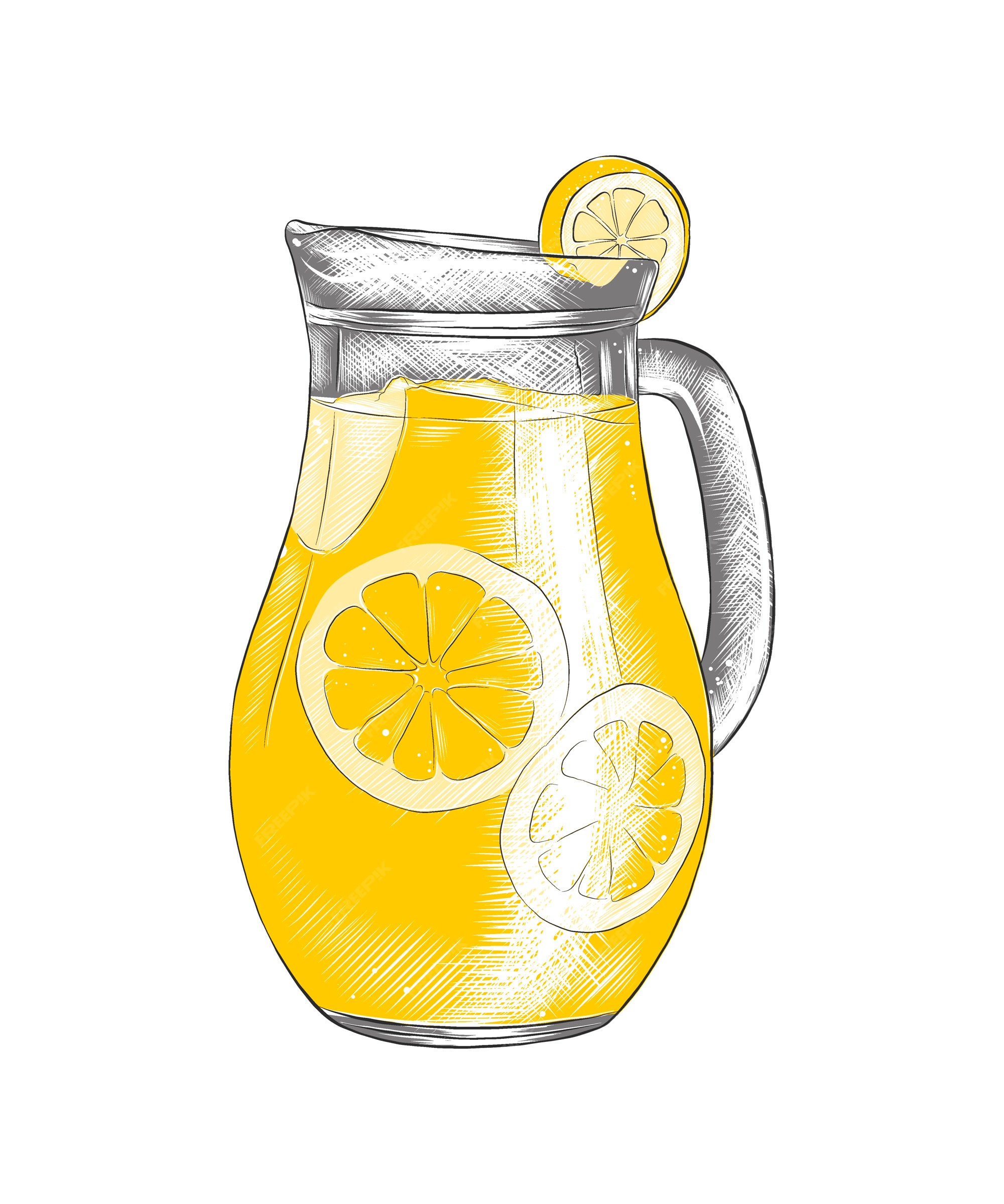 Графин для лимонада вектор