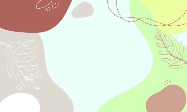 Hand gezeichneter abstrakter Gekritzelhintergrund des flachen Designs