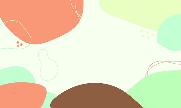 Hand gezeichneter abstrakter Gekritzelhintergrund des flachen Designs