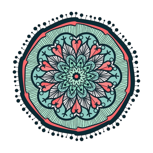 Hand gezeichnetes Mandala