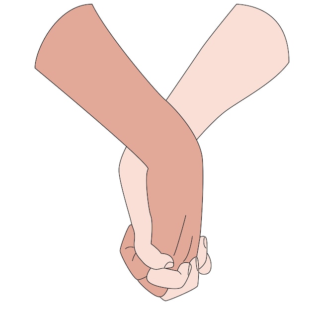Hand in Hand Illustration von Valentin