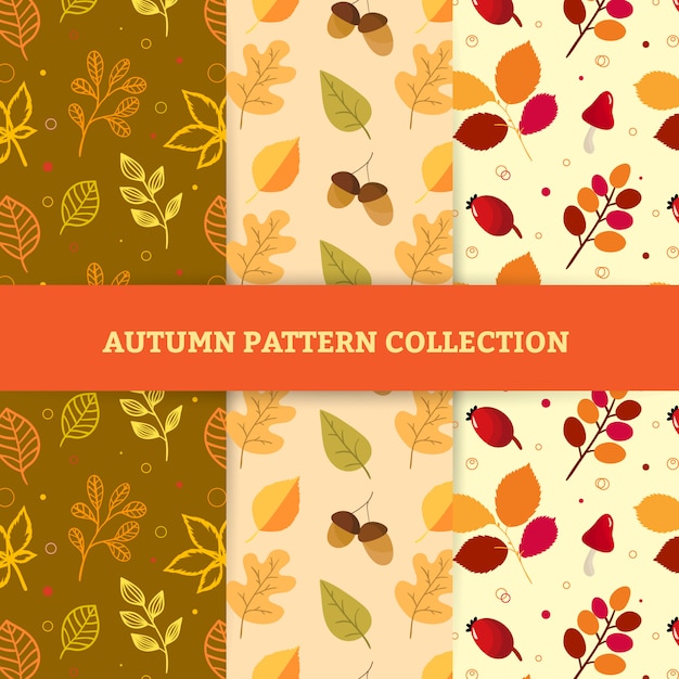Hand zeichnen Herbst Muster