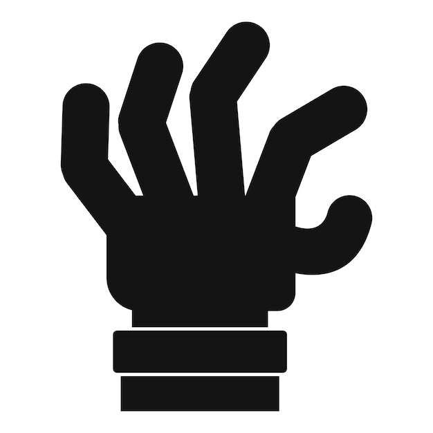 Vektor handangst-symbol einfache illustration des handangst-vektorsymbols für das web