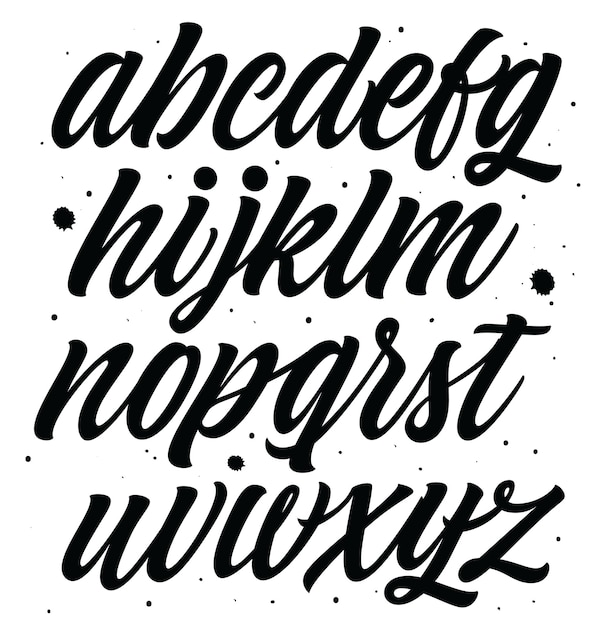 Handbuchstaben und benutzerdefinierte Typografie für Ihre Entwürfe Logo für Plakate Einladungskarten usw. V