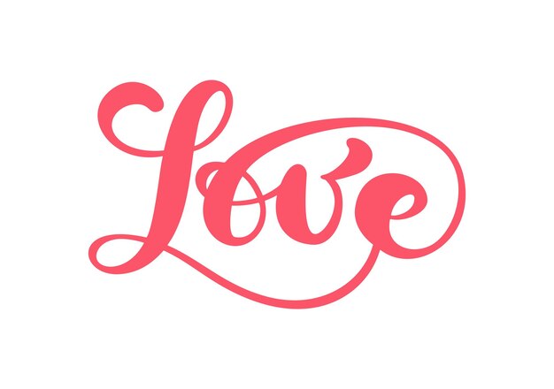 Vektor handgeschriebener vektor laser geschnittener logo-text liebe und herz happy valentines day card romantisches zitat